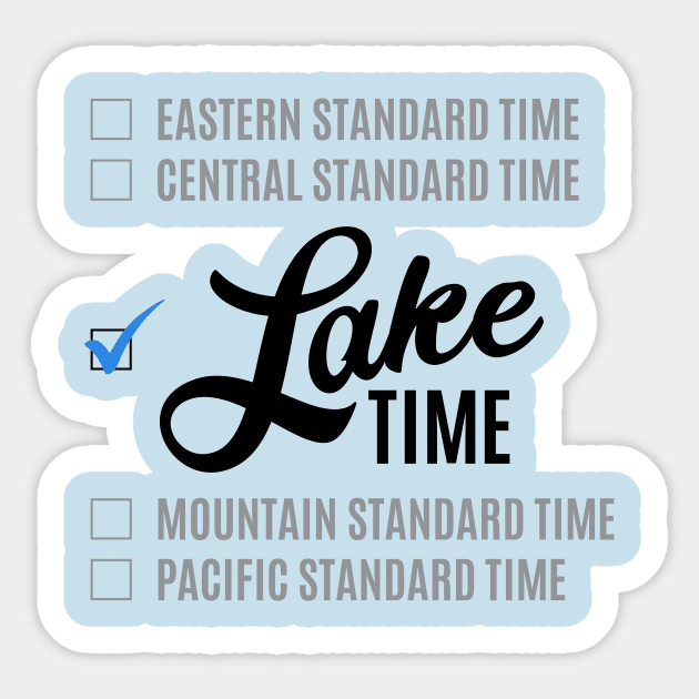 Lake Time Sticker by SchaubDesign